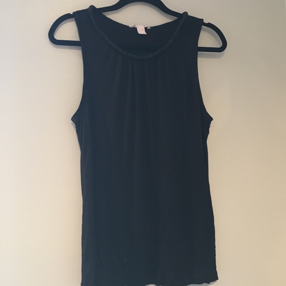 Beaded Neckline Tank