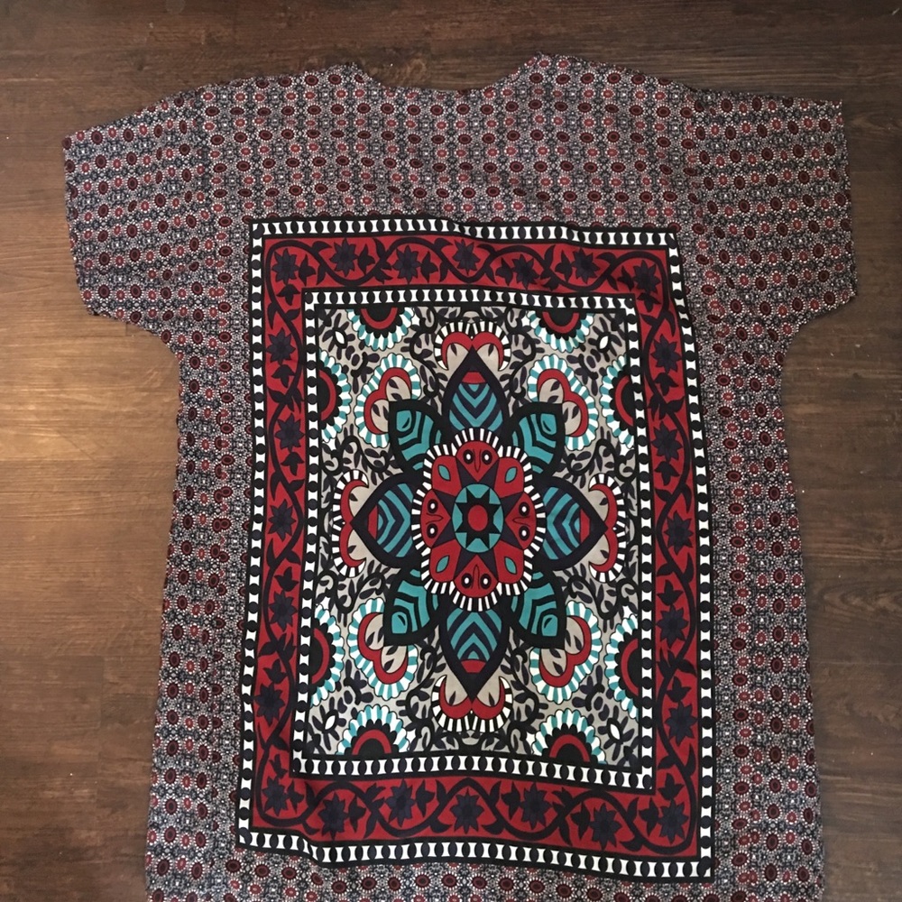 Textured Print dress from OASAP