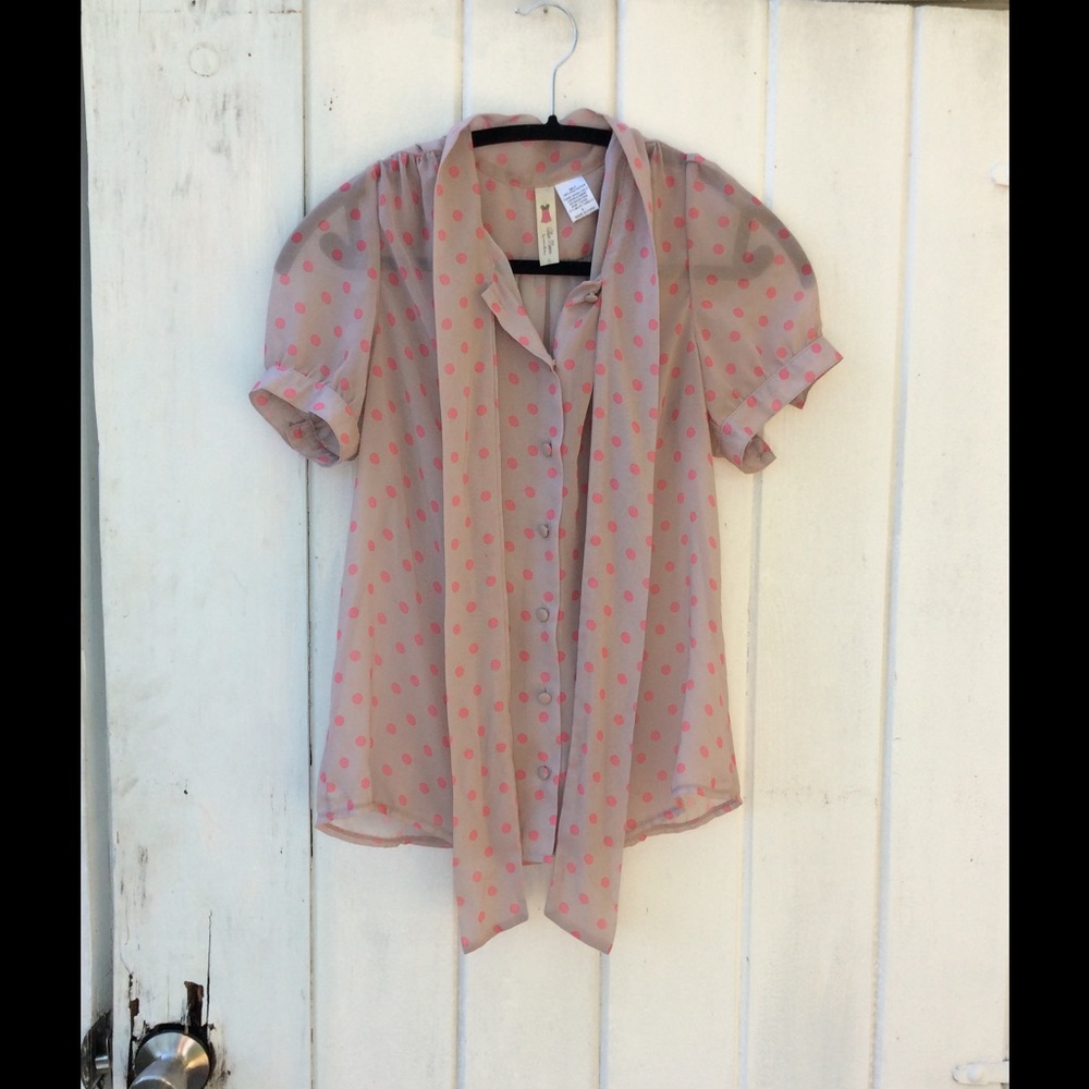 ModCloth Polka Dot Blouse