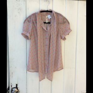 ModCloth Polka Dot Blouse