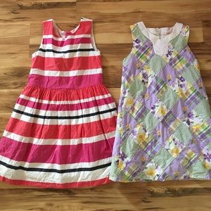 Set of 2 Size 7 girls Gymboree spring dresses