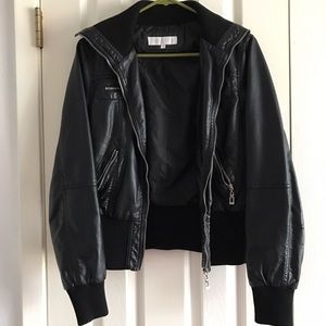Black Faux Leather Jacket