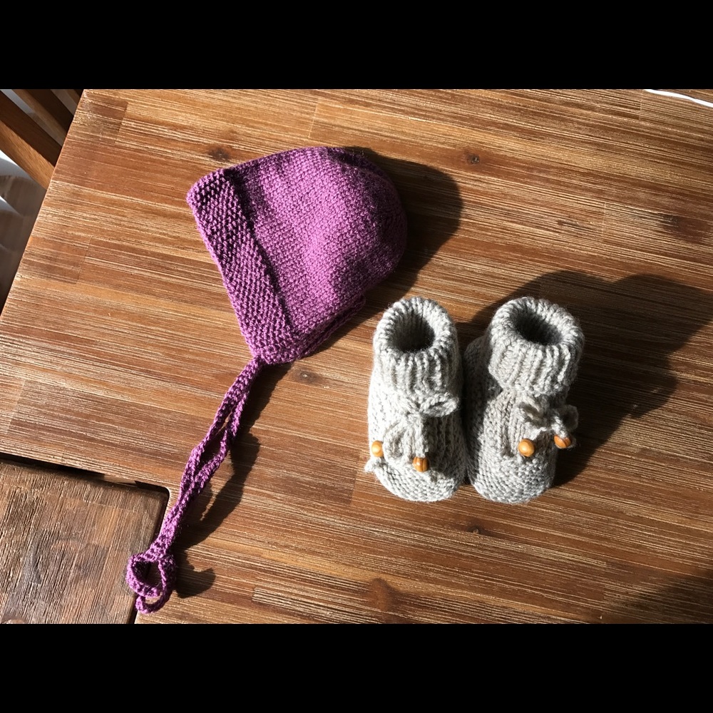 Baby Bonner and booties