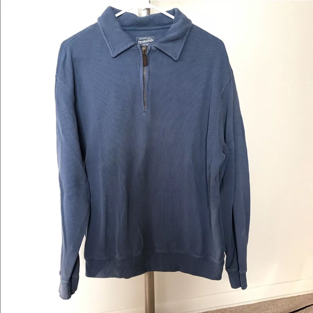 *Price Drop*Pendleton Blue Zip Pullover Sweatshirt