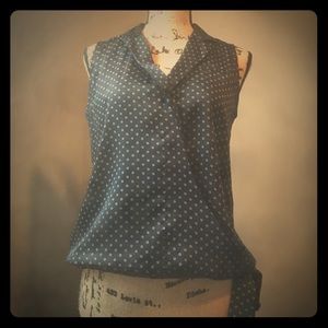 Ann Taylor silk wrap sleeveless