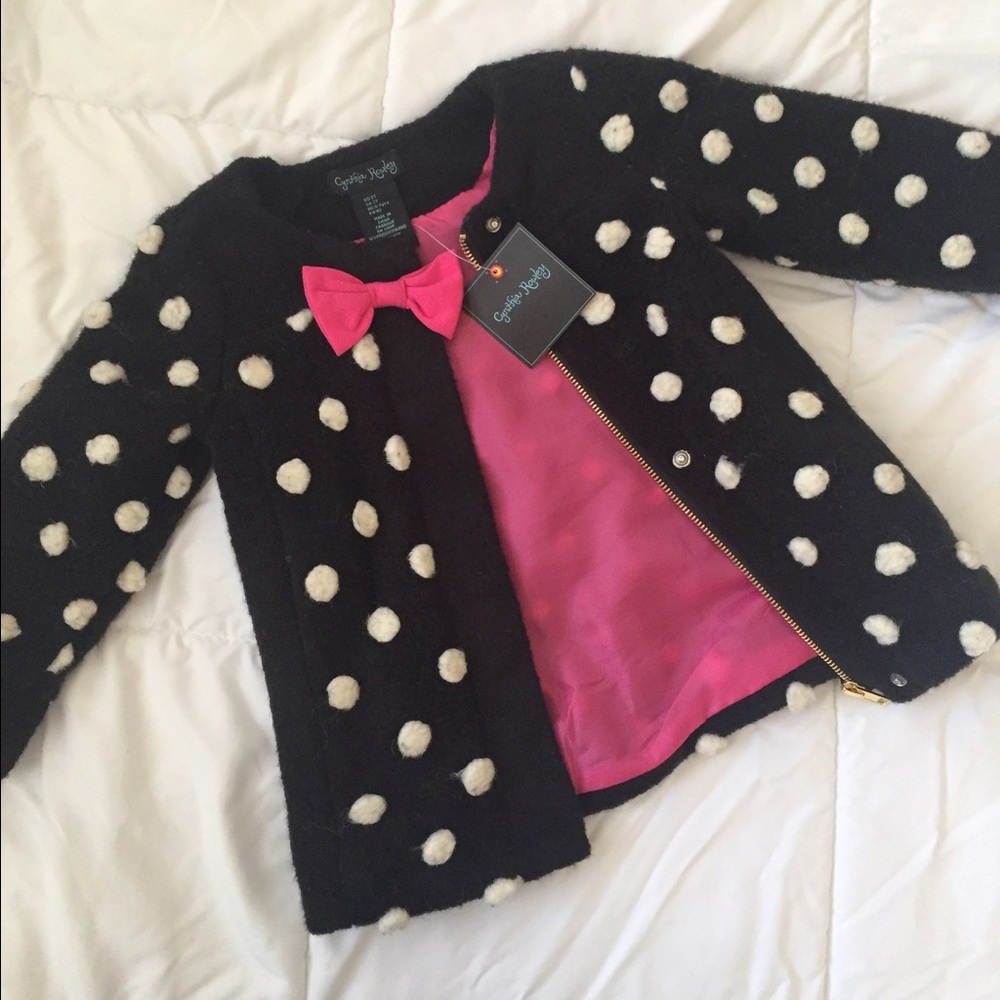 Cynthia Rowley Polka Dot Peacoat