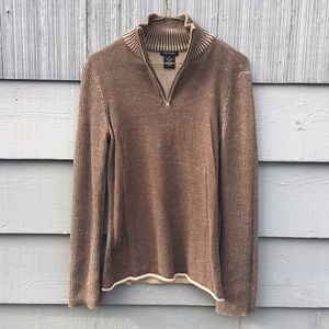Calvin Klein pullover sweater brown boho top shirt