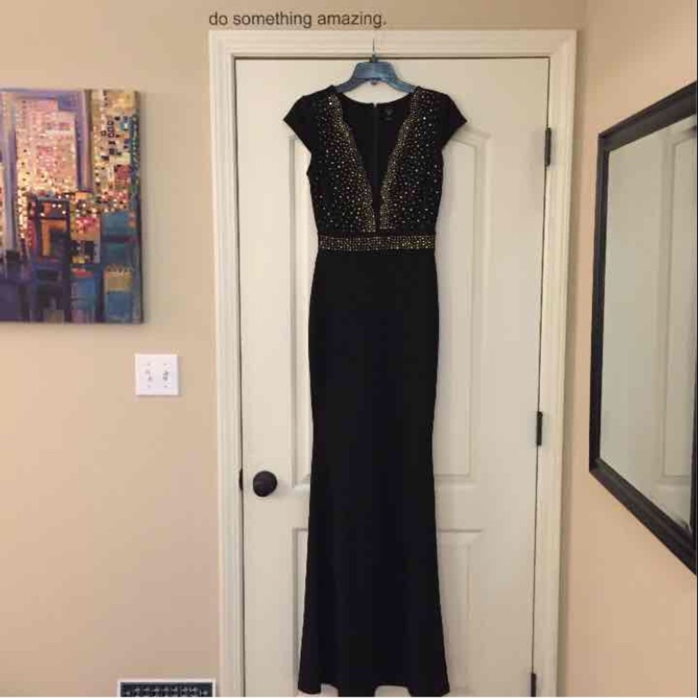 Black Mermaid Prom Dress NWT