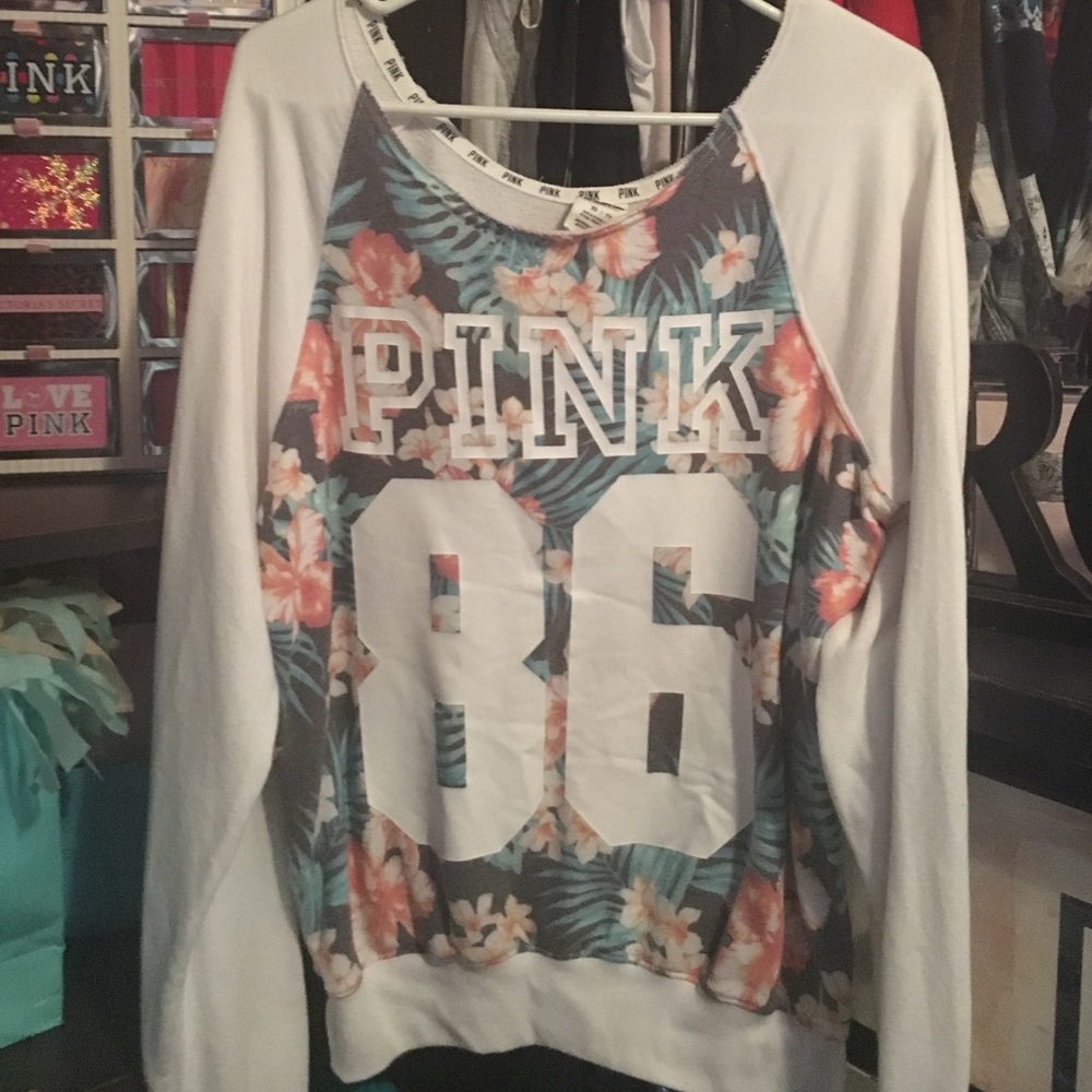 Victoria Secret PINK off shoulder sweatshirt 💝