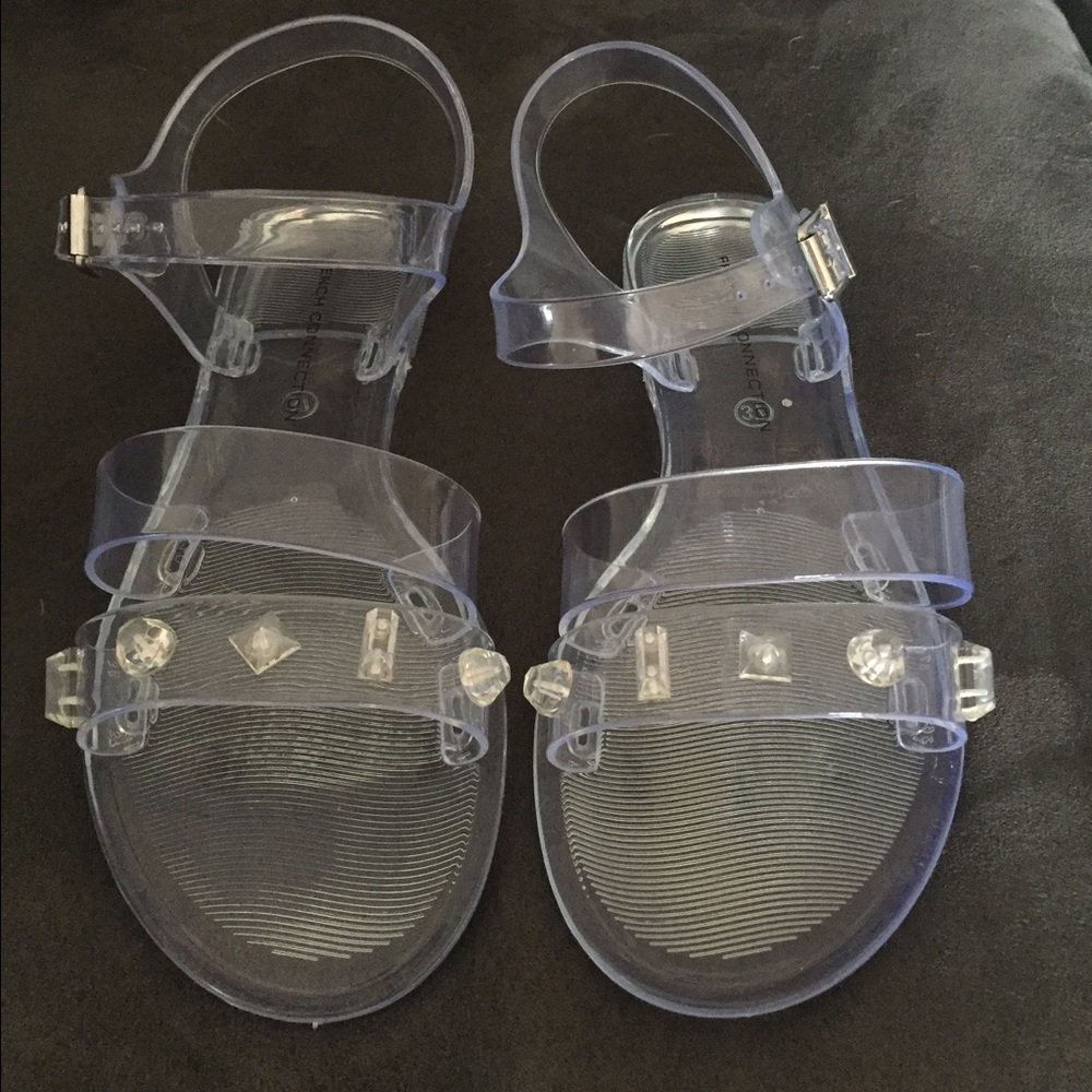 FRENCH CONNECTION Juno Studded Jelly Sandals