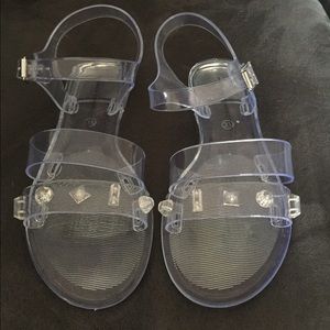 FRENCH CONNECTION Juno Studded Jelly Sandals