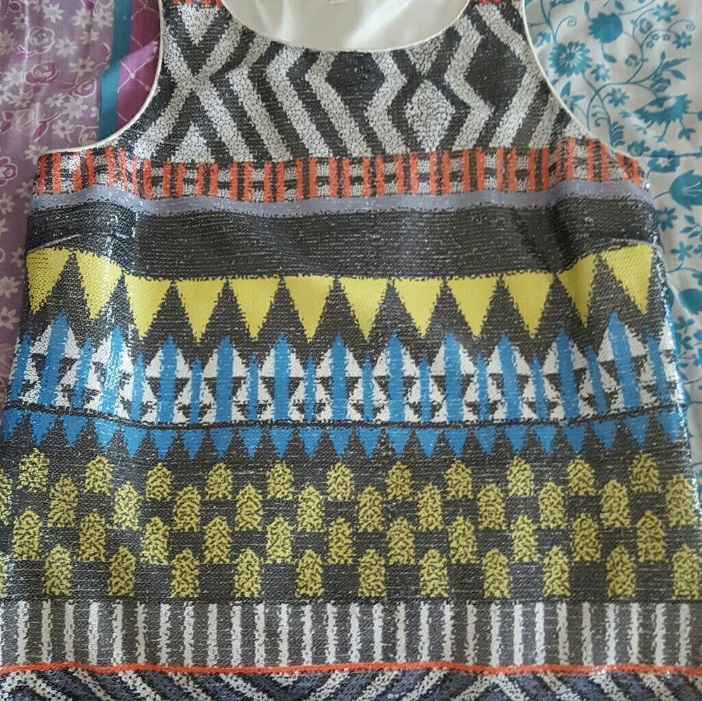Sequin Pattern Tank Top