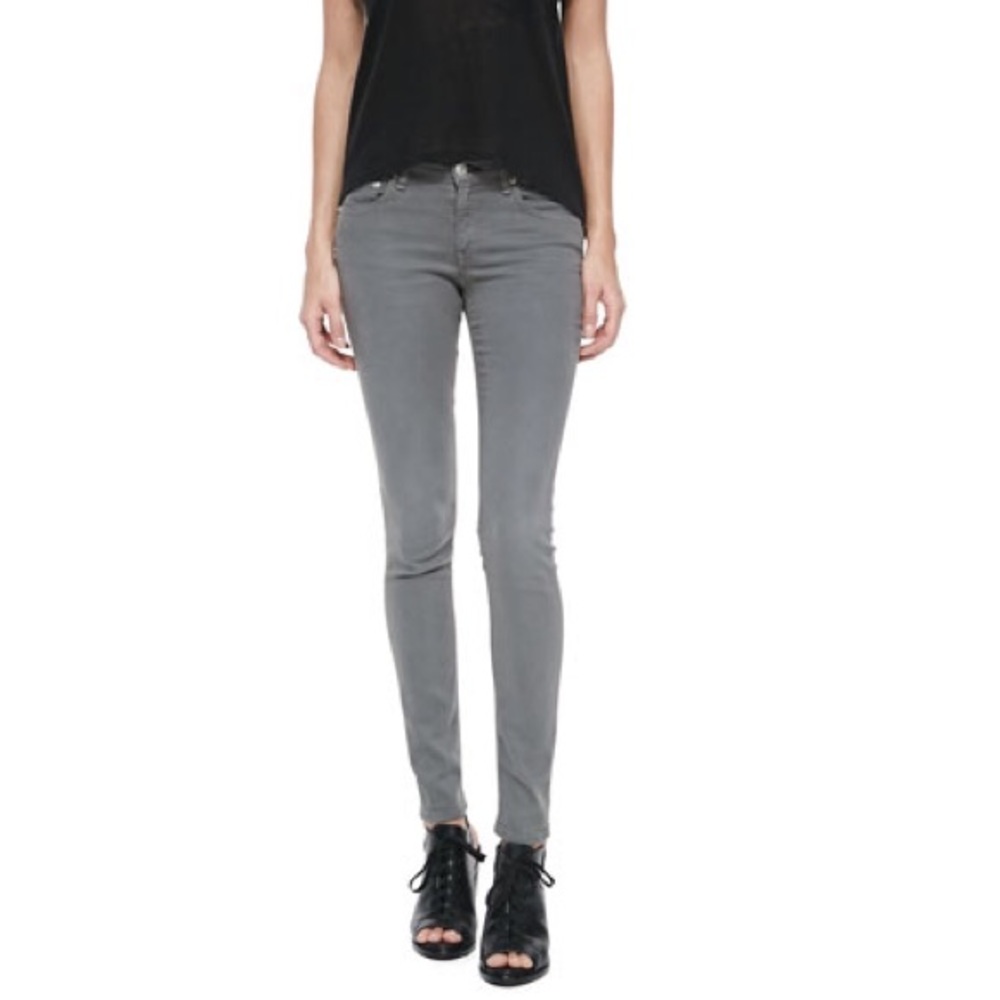 RARE Rag & Bone skinny jeans 26 distressed sage