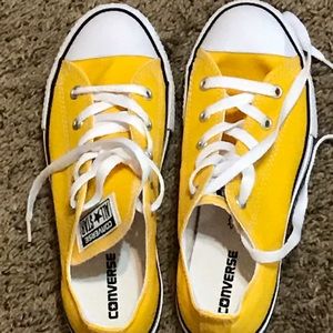 Girls Yellow Converse NWOT