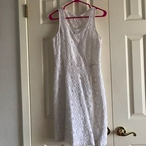 White Banana Republic Knee-Length Dress