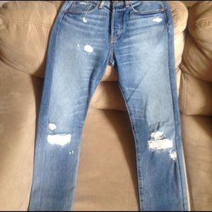 501 CT MENS DISTRESSED JEANS