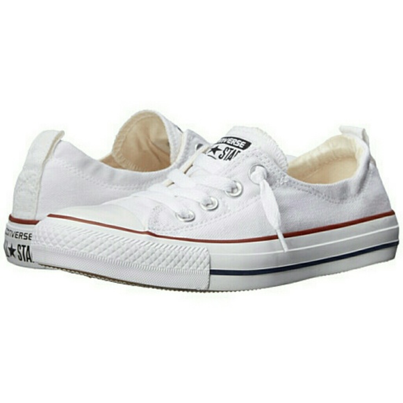 white slip on converse