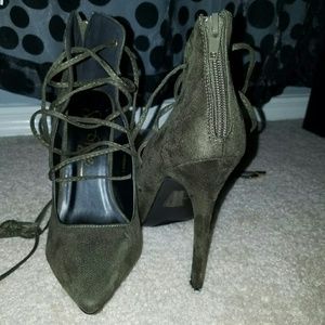 Lace up stillettos