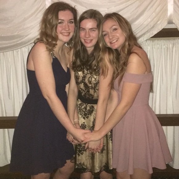 Mauve Off-Shoulder Dress - Picture 3 of 3