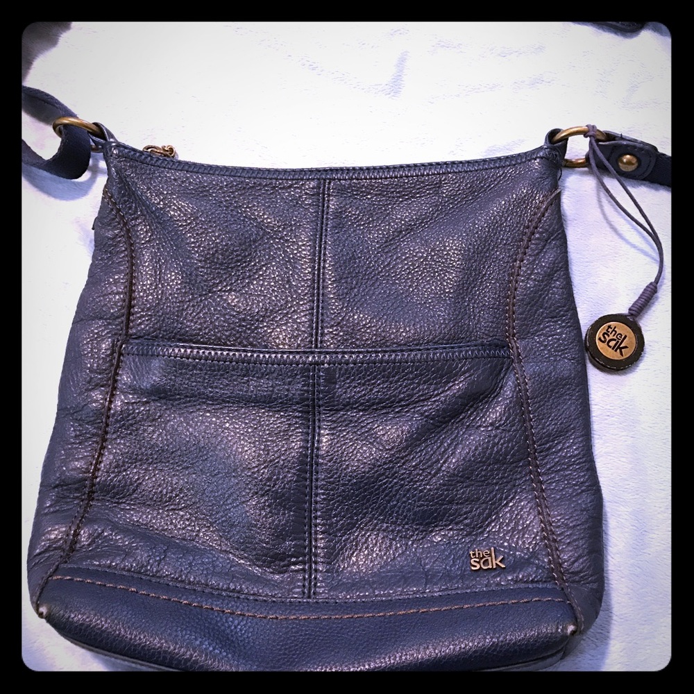 Blue crossbody purse