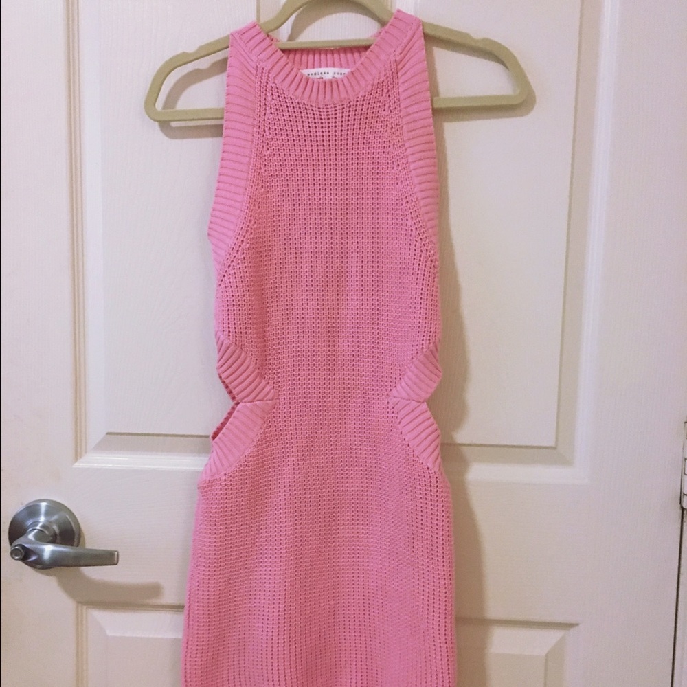 Pink endless rose mini knit dress size small