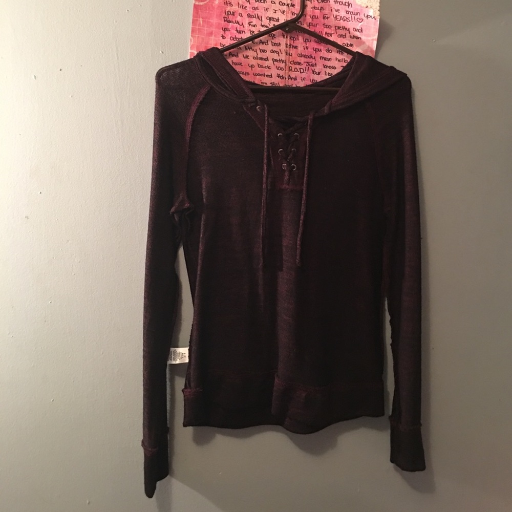 Long sleeve hooded sweatshirt