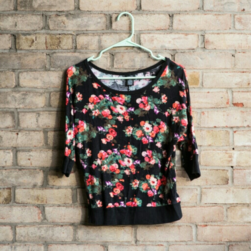 Floral Print Sweatshirt