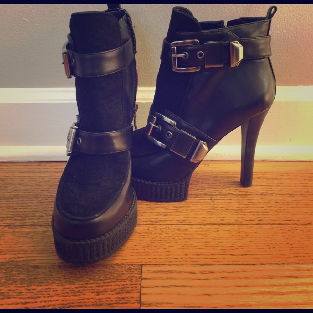 BCBG platform heels.