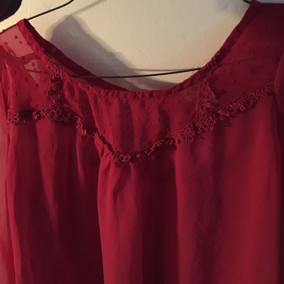 Dark Pink Blouse - Picture 3 of 3