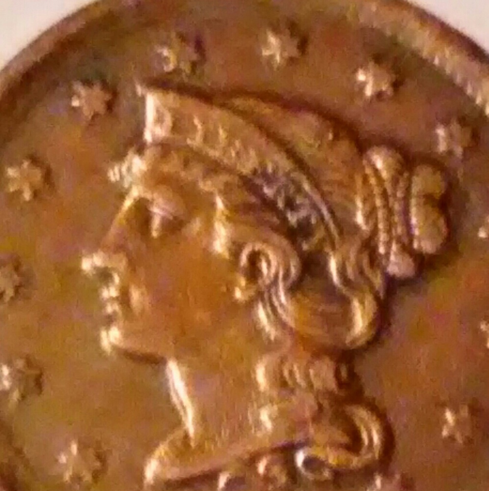 1852 U.S. one Cent Coin