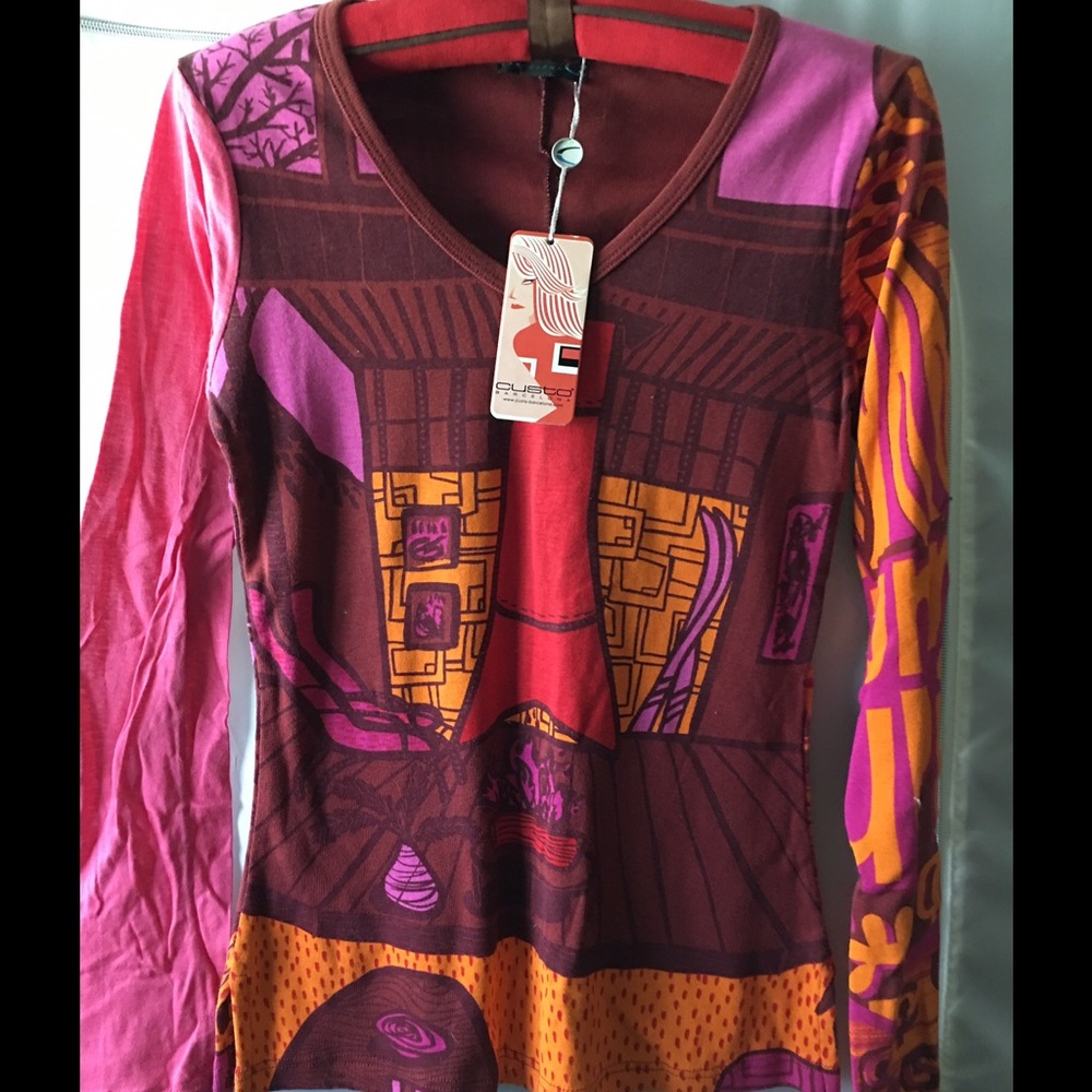 Custo Barcelona Vintage Rare & Unique Style Top.