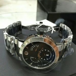 NWT $2600 Movado stainless chronograph watch