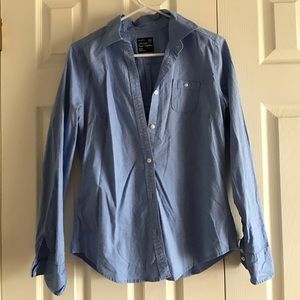 Blue Favorite-Fit Ladies' Button-Up