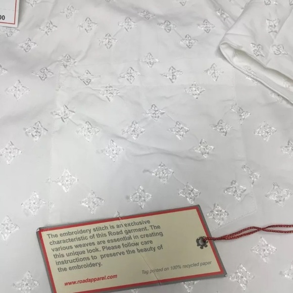 ROAD Apparel-Diamond Embroidered Jacquard Shirt L - Picture 5 of 5
