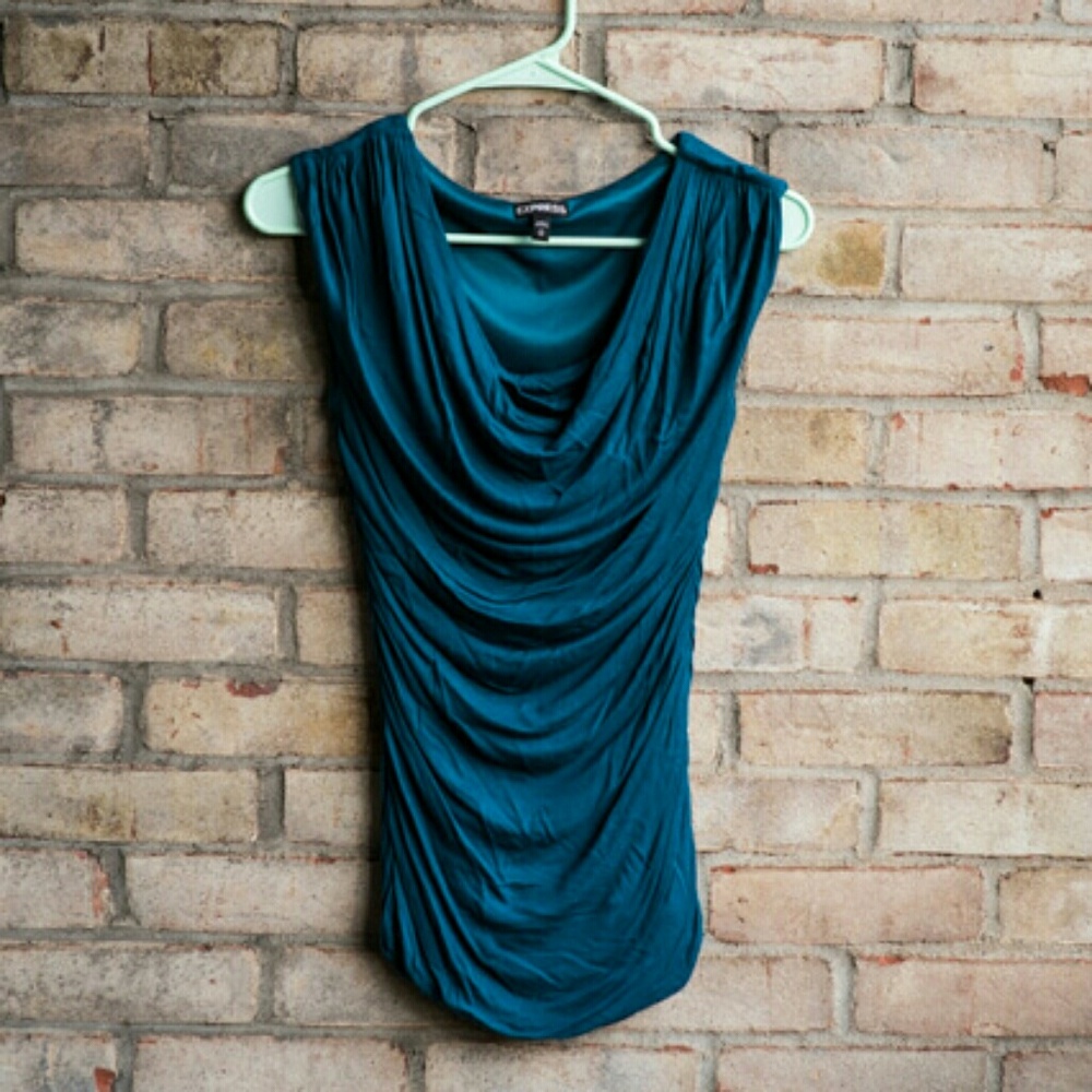 Stretchy Dark Green Blouse