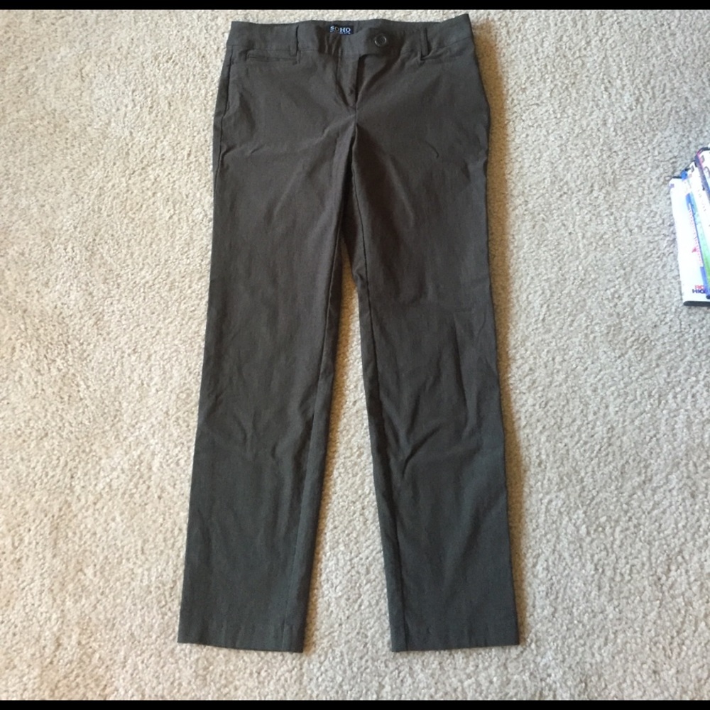 Olive green dress pants