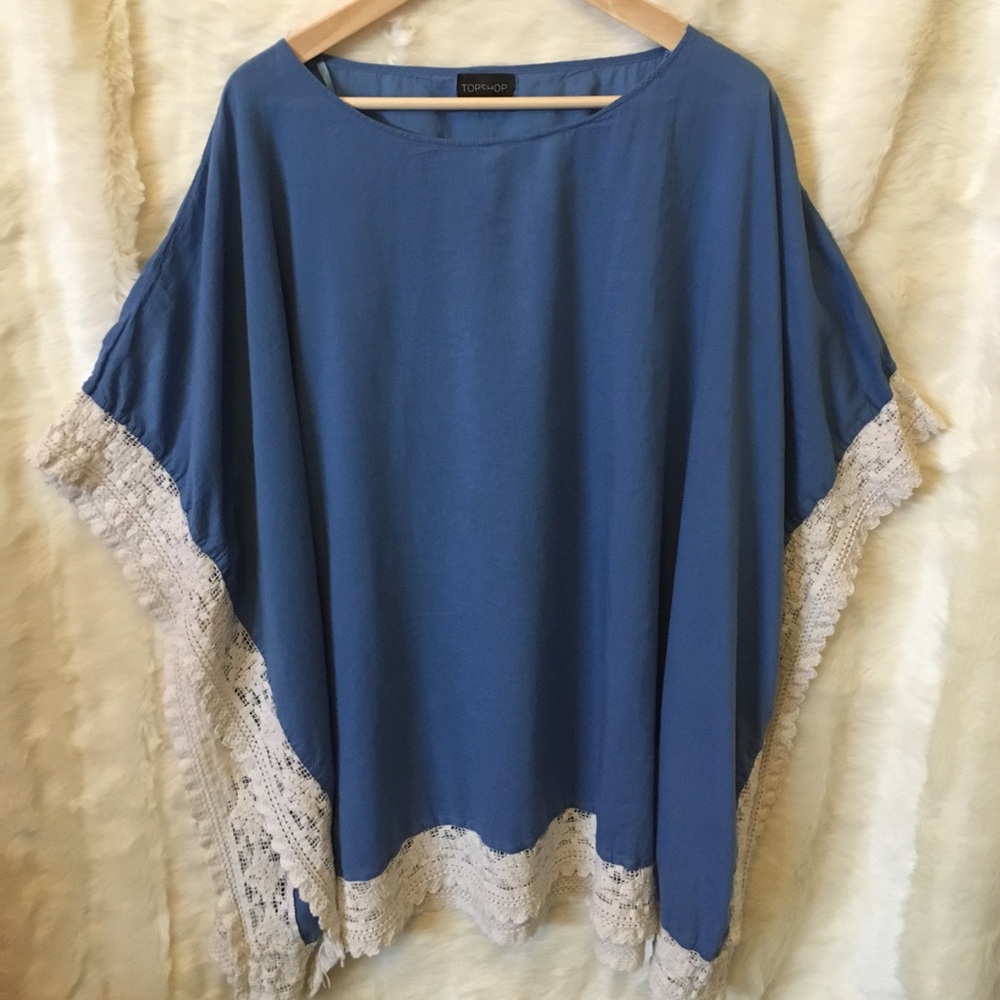 Topshop tunic with lace