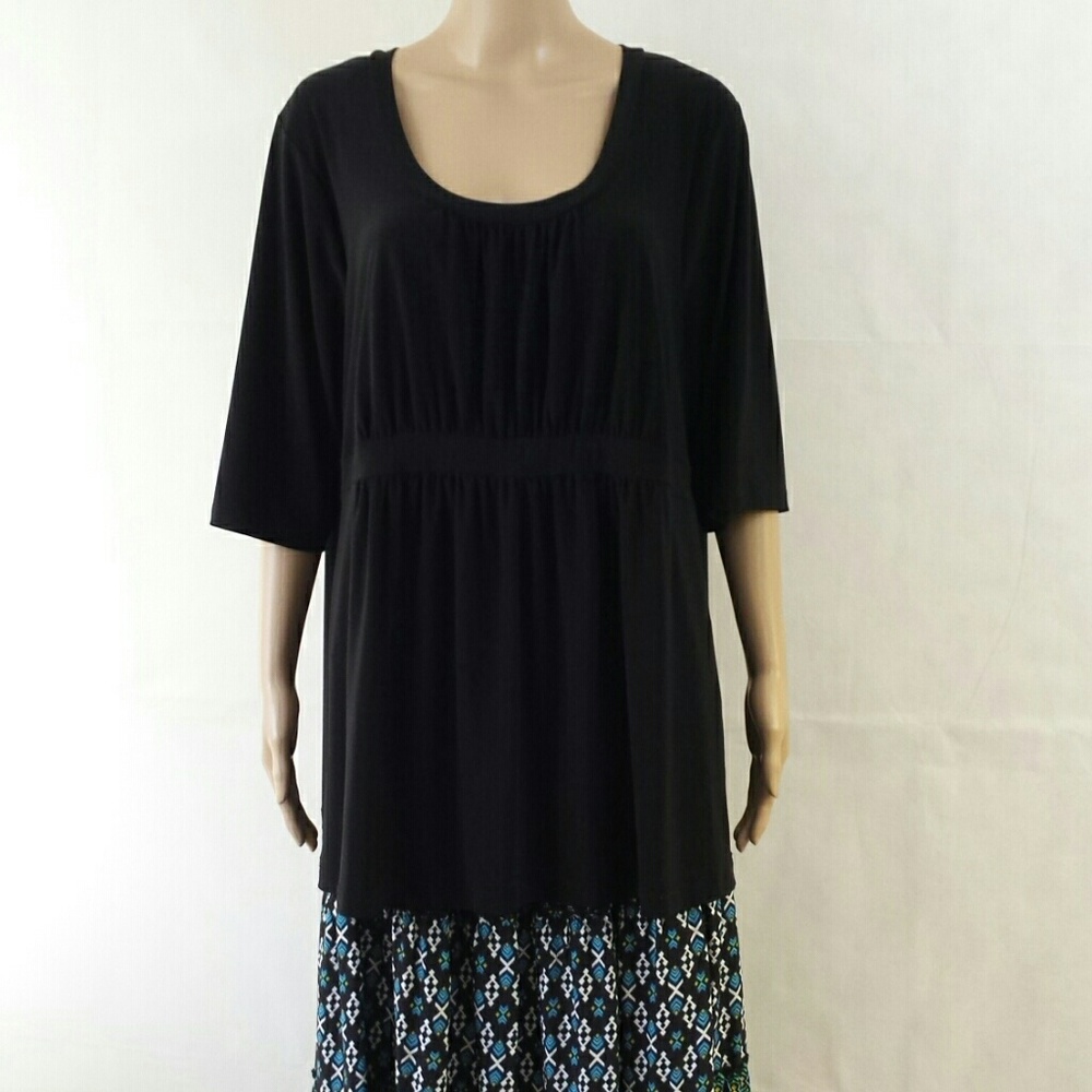 Tunic Style "Black on Black" by George