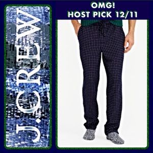 🎉HP 12/11 🆕FLANNEL PAJAMA PANT IN NAVY GRID👖