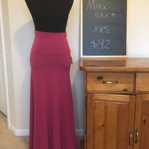 LuLaRoe maxi skirt size xxs
