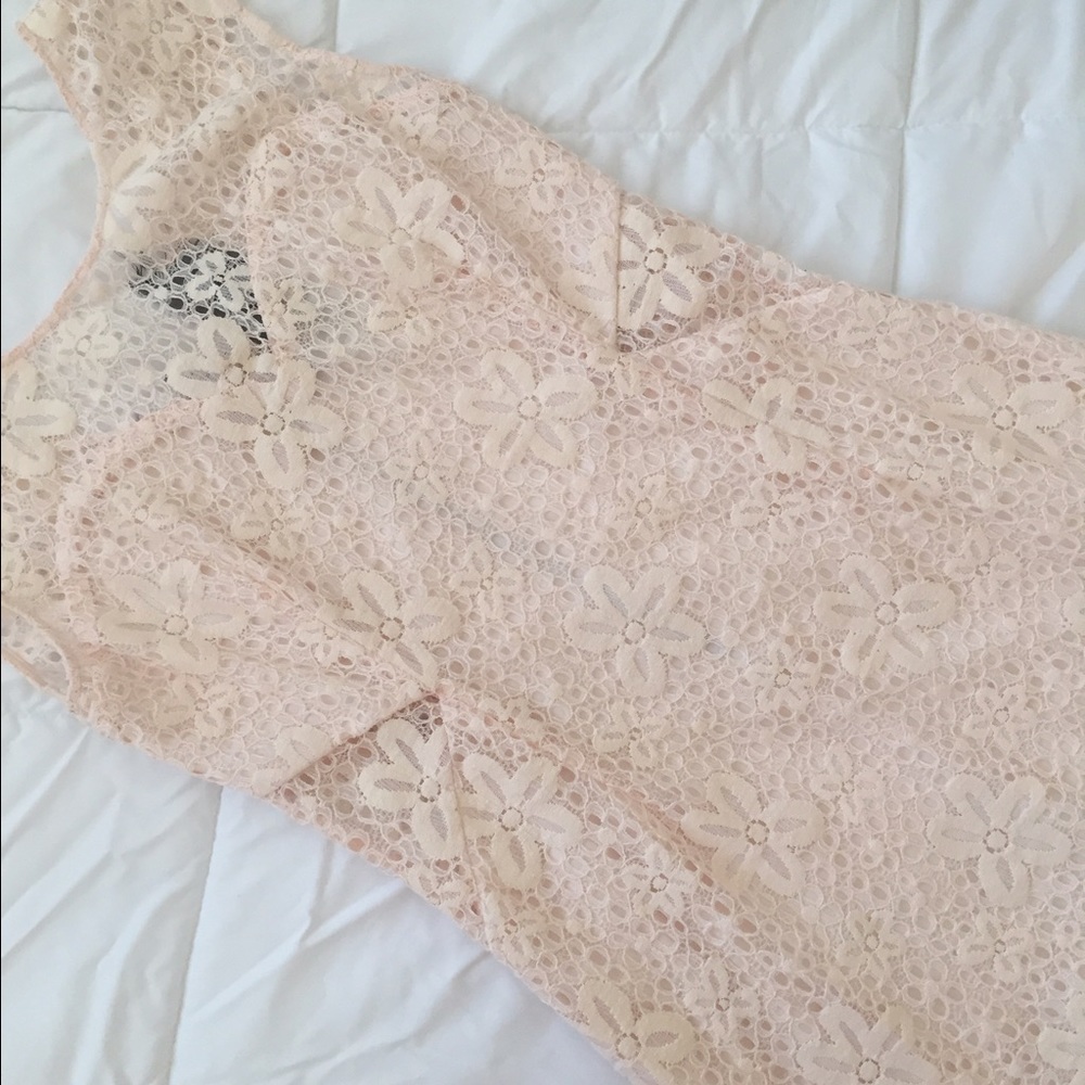 Lace Mini Dress with Side Cut-outs