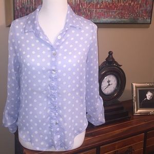Sheer Polka Dot Top