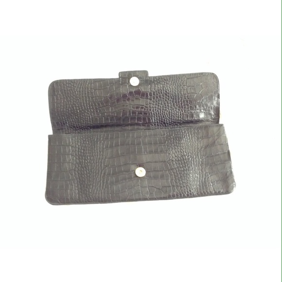 L.K. Bennet Black Croc Clutch ❤️ - Picture 4 of 8
