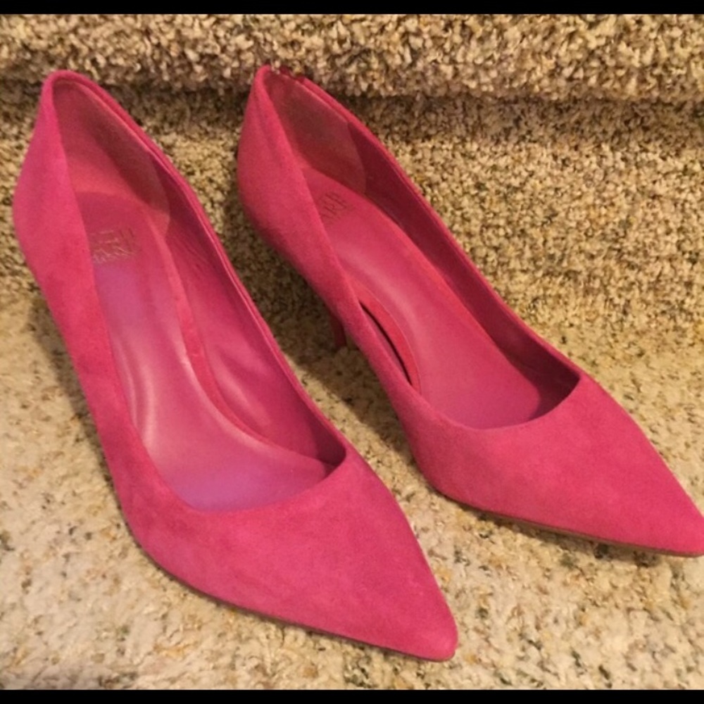 Hot pink pumps by Truth or Dare Madonna