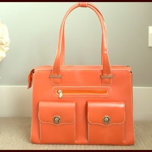 McKlein Verona Ladies Orange Laptop Bag