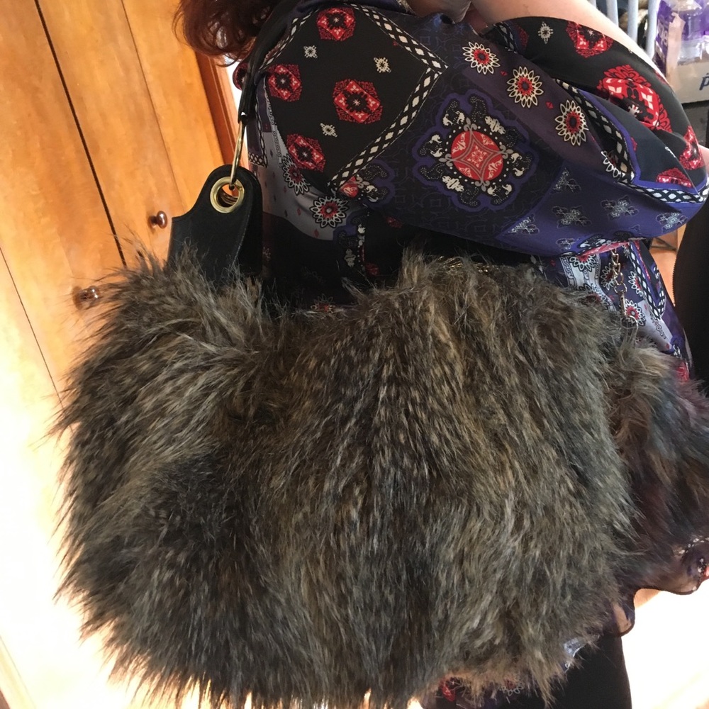 Faux Fur Purse