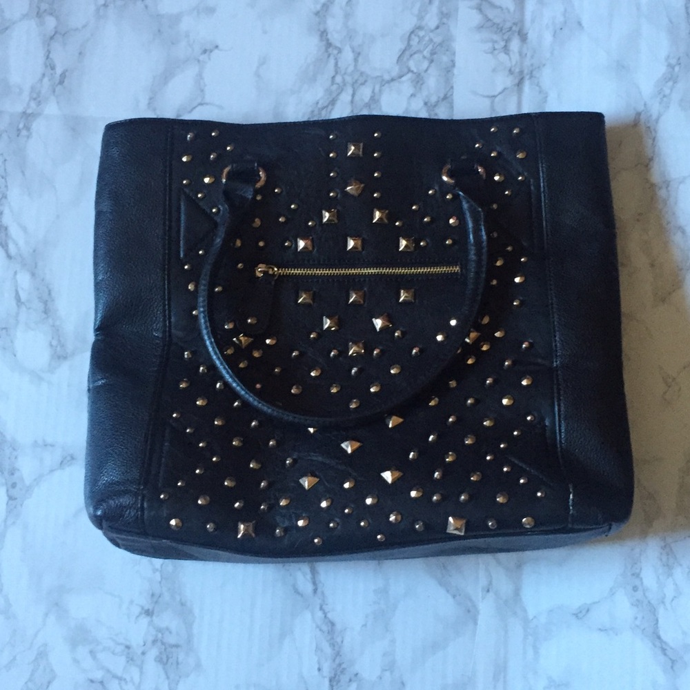 Black Studded Tote-Aldo