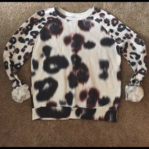 All Saints leopard print sweatshirt