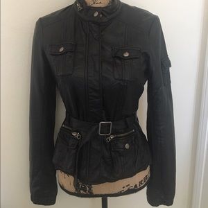 Faux leather jacket