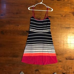 XL striped strapless dress NWOT